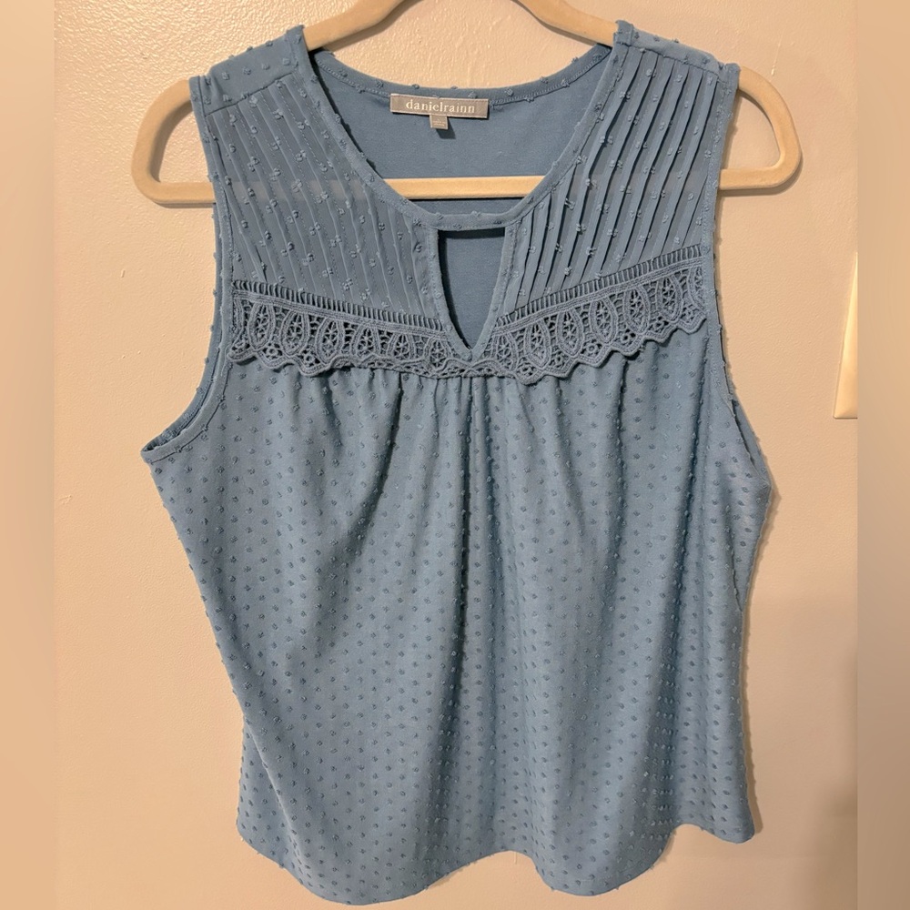 Nayla Lace Neck Knit Tank